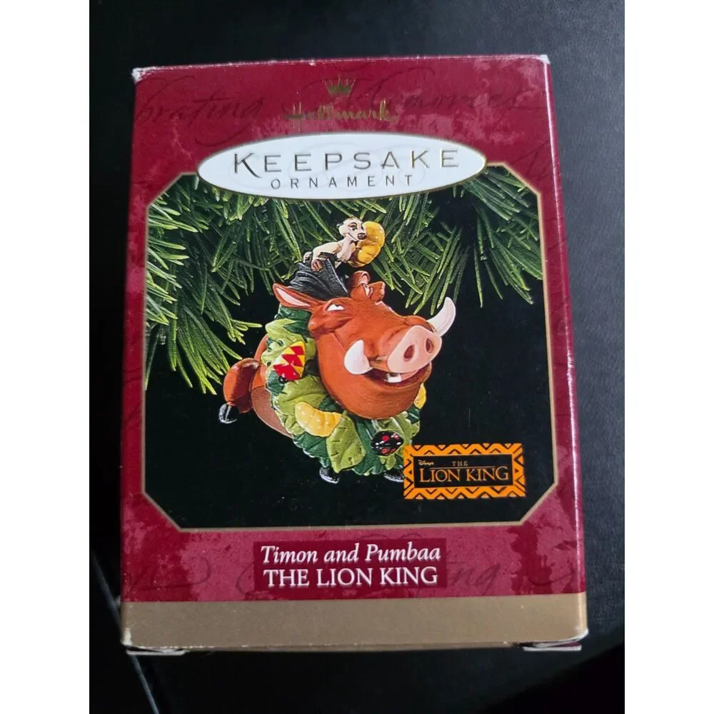 Hallmark 1997 Disney Lion King Timon & Pumbaa Christmas Ornament